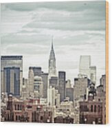 New York Skyline Wood Print