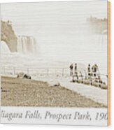 Niagara Falls, Prospect Park, 1904, Vintage Photograph Wood Print