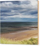 Northumbrian Coastline Wood Print