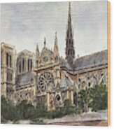 Notre Dame Ii Wood Print