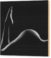 Nude Woman Bodyscape 14 Wood Print