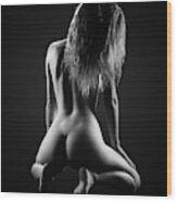 Nude Woman Bodyscape 32 Wood Print