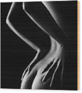 Nude Woman Bodyscape 39 Wood Print