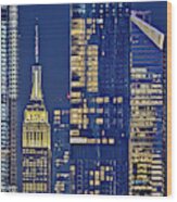 Nyc Esb Empire State Building Wood Print
