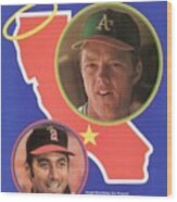 Oakland Athletics Dave Duncan And California Angels Jim Sports Illustrated Cover Wood Print