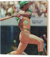 Oakland Athletics Reggie Jackson... Sports Illustrated Cover Wood Print