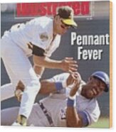 Oakland Athletics Walt Weiss, 1992 Al Championship Series Sports Illustrated Cover Wood Print