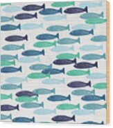 Ocean Fish- Art By Linda Woods Wood Print