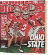 Ohio State University, 2010 College Football Preview Issue Sports Illustrated Cover Wood Print