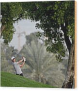 Omega Dubai Desert Classic - Day One Wood Print