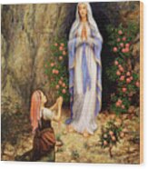Our Lady Of Lourdes Wood Print
