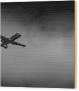 Out Of The Clouds - A-10c Thunderbolt Wood Print