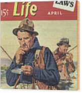 Outdoor Life Magazine Cover April 1940 Wood Print