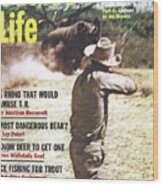 Outdoor Life Magazine Cover December 1962 Wood Print
