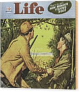 Outdoor Life Magazine Cover January 1945 Wood Print