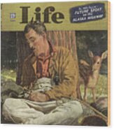 Outdoor Life Magazine Cover June 1944 Wood Print