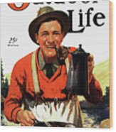 Outdoor Life Magazine Cover March 1934 Wood Print