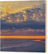 Outer Banks Sun Rise Wood Print