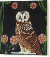Owl Guardian Print Wood Print
