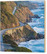 Pacific Coast Highway Highway 1 Wood Print
