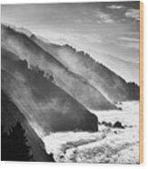 Pacific Foothills, Big Sur, California 98 Wood Print