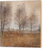 Painted Landscape Wood Print