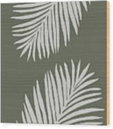 Palm Leaf 06 Wood Print