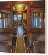 Passenger Train Memories Wood Print