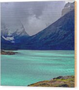 Patagonia Glacial Lake Wood Print
