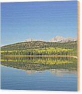 Patricia Lake, Jasper National Park Wood Print