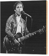 Paul Simon Wood Print