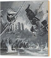 Pearl Harbor, 7th December 1941 Wood Print