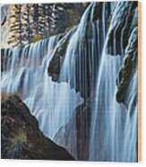 Pearl Shoal Waterfall Wood Print