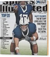 Penn State University Qb Daryll Clark And Stefen Sports Illustrated Cover Wood Print