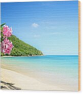 Perfect Beach Wood Print