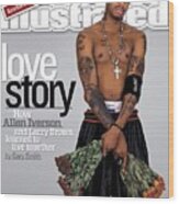 Philadelphia 76ers Allen Iverson Sports Illustrated Cover Wood Print
