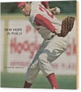 Philadelphia Phillies Art Mahaffey... Sports Illustrated Cover Wood Print