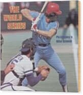 Philadelphia Phillies Mike Schmidt, 1980 World Series Sports Illustrated Cover Wood Print
