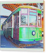 Philadelphia Trolley Car C1926 Wood Print