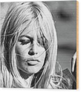Photo Of Brigitte Bardot Wood Print