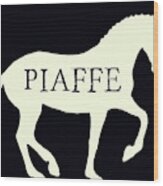 Piaffe Negative Squared Wood Print