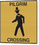 Pilgrim Crossing Wood Print