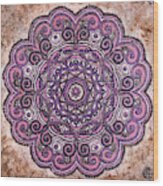 Pink Mandala Wood Print