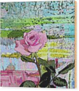 Pink Rose 1018 Wood Print