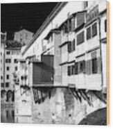 Ponte Vecchio Style In Florence Wood Print
