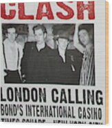Pop Art Poster The Clash 1981 Wood Print