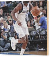 Portland Trailblazers V Dallas Mavericks Wood Print