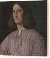 Portrait Of A Young Man Giustiniani Wood Print