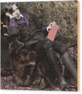 Portrait Of Oscar Wilde Wood Print