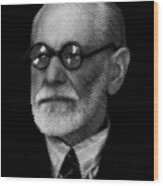 Portrait Of Sigmund  Freud Wood Print